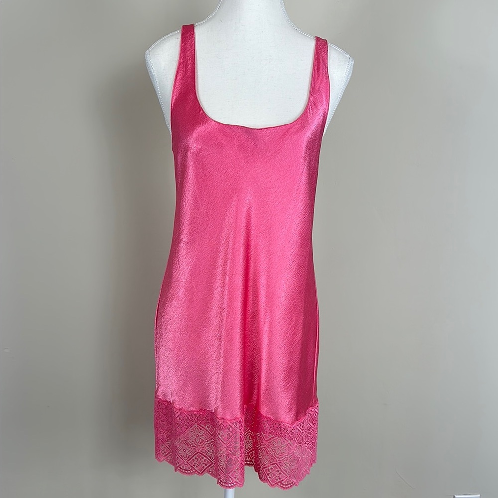 Victorias Secret Gold Label Pink Slip Dress Size Medium - Picture 1 of 5
